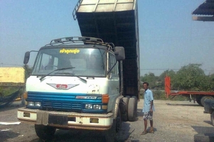10ล้อ ดั้ม HINO F18 เครื่องHO7C ดั้มมิเนียม รถสวย