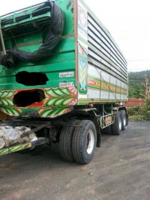 ขายรถสิบล้อ HIno MEGA FM 344แรง ปี 53 พ่วงแม่ลูก ดั้มเนียม คอกเกษตร   รถพร้อมใช้งาน