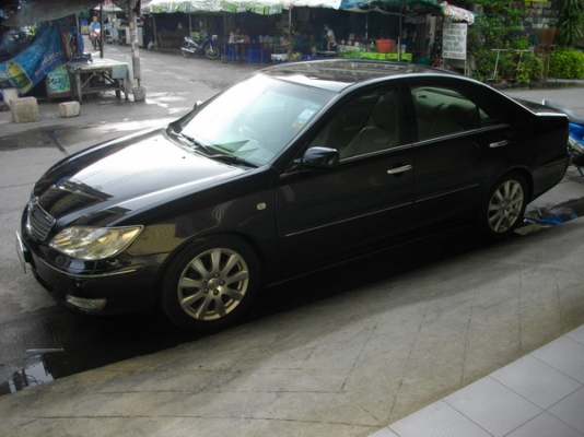 ขาย CAMRY 2.4Q สีดำ ตัวท๊อป ปี02 LPGหัวฉีด สวยน้องๆป้ายแดงไร้ริ้วรอย ประกันเพิ่งต่อ 345000 บาท