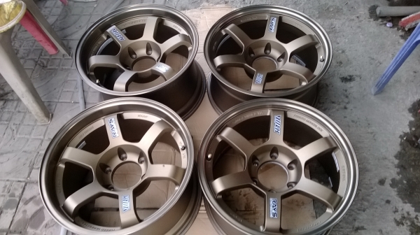 แม็ก TE 37 ขอบ18 หน้า9 หลัง10 สวยๆคร้าบ