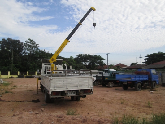 ขาย รถ 6 ล้อ ติดเครน  HINO FC 2 W  NGV เครื่อง 140 แรง