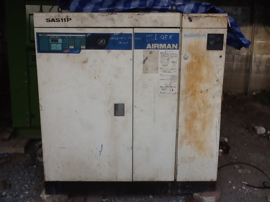 ปั๊มลมAIRMAN SAS 11P. 15Hp. เก่าญี่ปุ่น. 0833554933