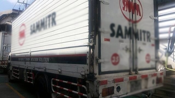 ขายรถบรรทุกหกล้อตู้แห้ง HINO FM176 เครื่อง EH700-168 แรง ตู้แห้งยาว 7.50 เมตร ทะเบียนพร้อม