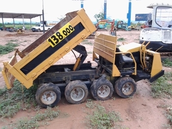 ขาย-รถบรรทุกล้อยาง Dumper เครื่องยนต์ดีเซล 2 สูบ MITSUBISHI: DD150 ขับเคลื่อน 8 ล้อ ยกดั๊มไฮโดรลิค