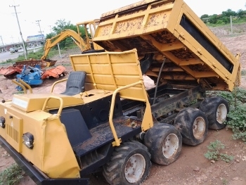 ขาย-รถบรรทุกล้อยาง Dumper เครื่องยนต์ดีเซล 2 สูบ MITSUBISHI: DD150 ขับเคลื่อน 8 ล้อ ยกดั๊มไฮโดรลิค