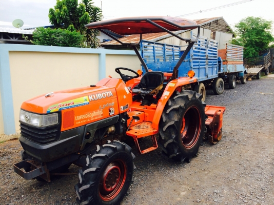 ขายครับคูโบต้า34แรงพร้อมอุปกรณ์ต่อพ่วงโรตารี่+ผาน5*22 มีเล่มทะเบียน