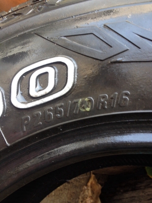 ขายยาง แม๊กซีส ขอบ 16  265/70