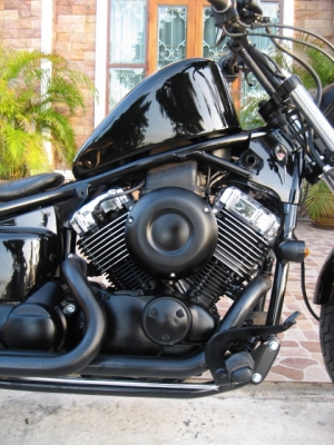 yamaha dragstar400 แต่งบ้อบเบอร์