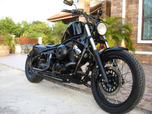 yamaha dragstar400 แต่งบ้อบเบอร์