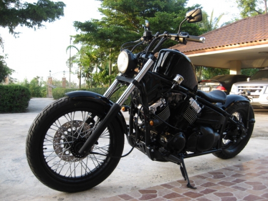 yamaha dragstar400 แต่งบ้อบเบอร์