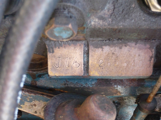 ขายเครื่องยนต์ DATSUN J16 พร้อมเกียร์คอ 6850 บาท