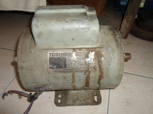 มอเตอร์ โตชิบา 1 แรง 220 V. สภาพเดิม ๆ เครื่องนิ่ง ๆ พร้อมใช้งาน 2,200