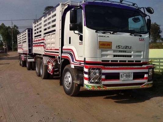 ขายรถพ่วง isuzu 18 ล้อ แม่-ลูก มีดั้ม