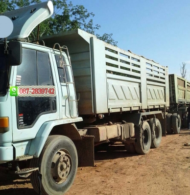 ขายรถดั้มพ์ 22 ล้อ พ่วงแม่-ลูก ISUZU