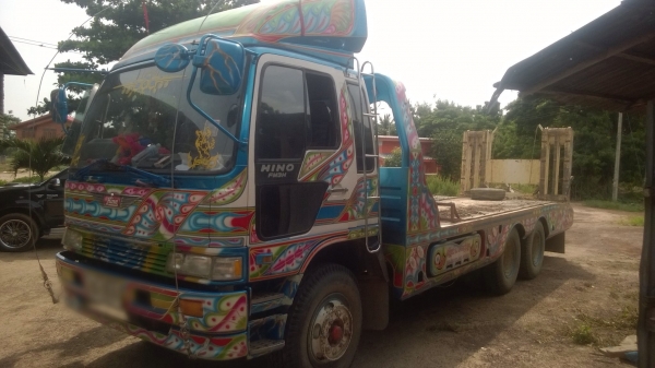 ขายรถสิบล้อเทเลอร์ HINO 3H เครื่องเดิม HO7C 195 แรง เกียร์ HO 2 เพลา มีสโลด์ ทะเบียนพร้อม