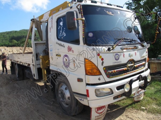 รถบรรทุก 6ล้อ HINO MEGA FG ติดเครน 3ตัน