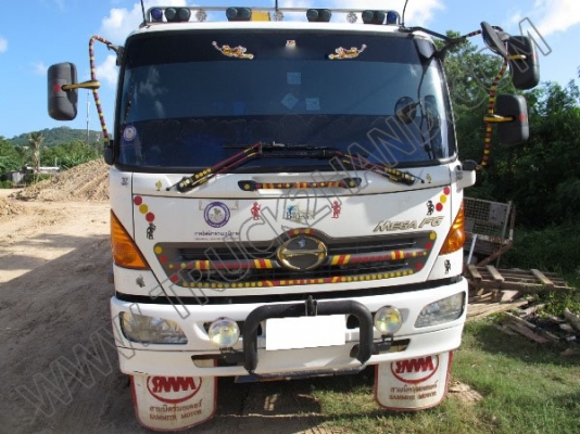 รถบรรทุก 6ล้อ HINO MEGA FG ติดเครน 3ตัน