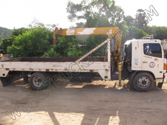 รถบรรทุก 6ล้อ HINO MEGA FG ติดเครน 3ตัน