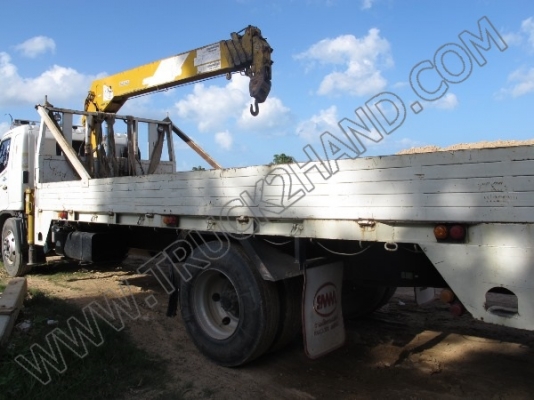 รถบรรทุก 6ล้อ HINO MEGA FG ติดเครน 3ตัน