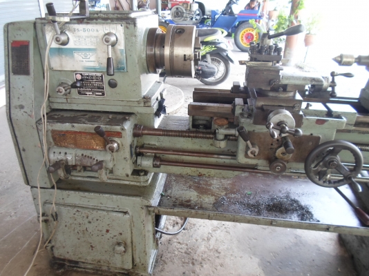 แท่นกลึง ต้าชิง 500 A  เกียร์บล็อก 3 เพลา พร้อมใช้งาน 65,000