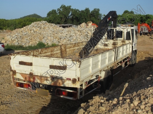 รถบรรทุก 6ล้อ HINO FG8J ติดเฮี๊ยบ รถบรรทุก 6ล้อ HINO FG8J ติดเฮี๊ยบ