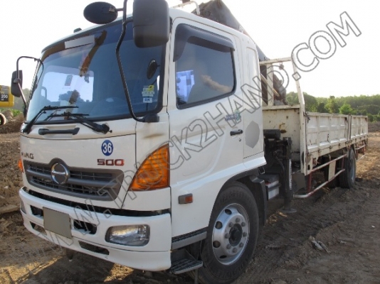 รถบรรทุก 6ล้อ HINO FG8J ติดเฮี๊ยบ รถบรรทุก 6ล้อ HINO FG8J ติดเฮี๊ยบ