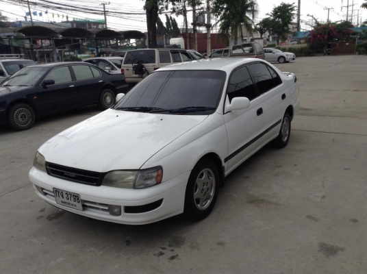 ขายครับ TOYOTA CORONA 2.0 ปี 94 แกส LPG ถังโดนัท สีภายนอกสวยมากเพิ่งทำมาใหม่ กะจังตัวนอก เครื่องดีแห้งๆ นิ่ง ไม่มีสั่น ควันไม่ไหล เกียรธรรมดาเข้านิ่มทุกเกียร ช่วงล่างแน่นๆ พวงมาลัยพาวเวอร์ ไฟฟ้าทั้งคัน ใช้ได้หมด ภายในสวยๆไม่มีแตก ไม่มีหัก เบาะ ไม่มีขาด แอ