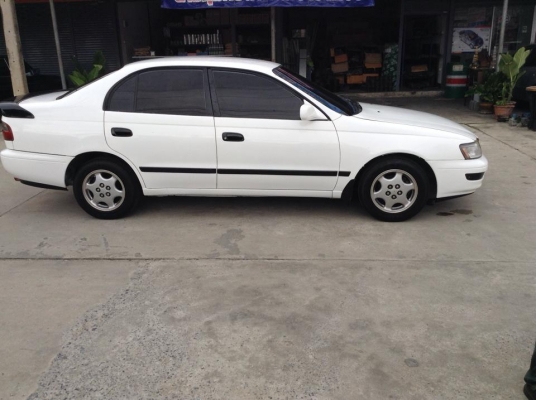 ขายครับ TOYOTA CORONA 2.0 ปี 94 แกส LPG ถังโดนัท สีภายนอกสวยมากเพิ่งทำมาใหม่ กะจังตัวนอก เครื่องดีแห้งๆ นิ่ง ไม่มีสั่น ควันไม่ไหล เกียรธรรมดาเข้านิ่มทุกเกียร ช่วงล่างแน่นๆ พวงมาลัยพาวเวอร์ ไฟฟ้าทั้งคัน ใช้ได้หมด ภายในสวยๆไม่มีแตก ไม่มีหัก เบาะ ไม่มีขาด แอ