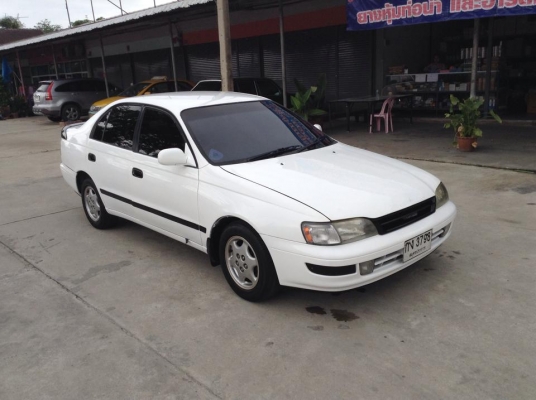 ขายครับ TOYOTA CORONA 2.0 ปี 94 แกส LPG ถังโดนัท สีภายนอกสวยมากเพิ่งทำมาใหม่ กะจังตัวนอก เครื่องดีแห้งๆ นิ่ง ไม่มีสั่น ควันไม่ไหล เกียรธรรมดาเข้านิ่มทุกเกียร ช่วงล่างแน่นๆ พวงมาลัยพาวเวอร์ ไฟฟ้าทั้งคัน ใช้ได้หมด ภายในสวยๆไม่มีแตก ไม่มีหัก เบาะ ไม่มีขาด แอ