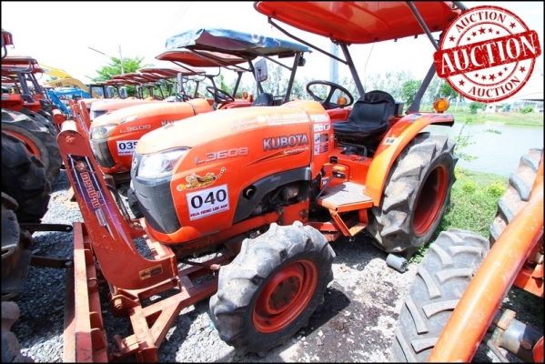 AUC 4 Code 040  แทรกเตอร์  KUBOTA L3608  ราคา เริ่มต้นการประมูล 240,000 บาท