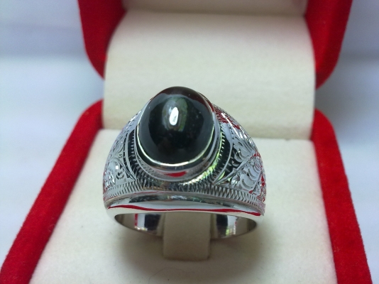 แหวนเงินพลอยสตาร์อินเดืย