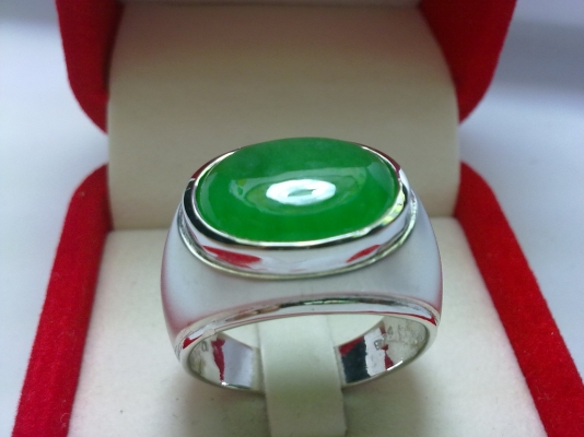 แหวนเงินหยกเกาหลี