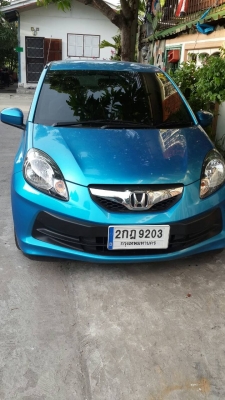 ขายดาวน์ Brio ปี2013 วิ่ง24xxx ผ่อน9,800 เหลิอ14x60งวด รถมือเดียว สภาพเทพ