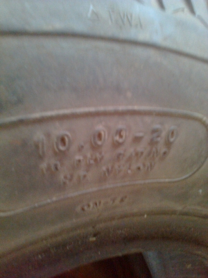 ขายยางสิบล้อถอด 1000 ขอบ 20