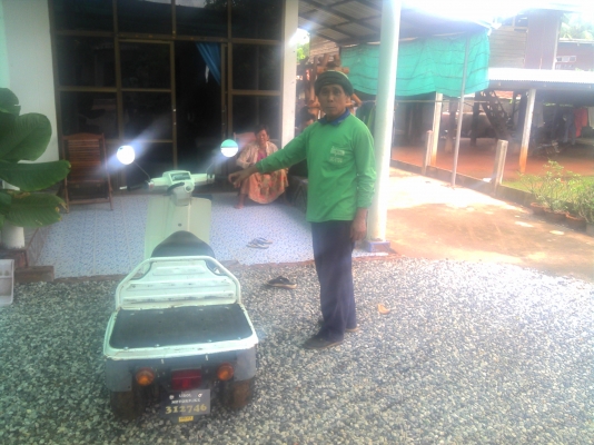 ขาย แล้วครับขอบคุณkเอนกโอนเงินมาซื้อให้คุณแม่ HONDA GYRO  UPสีขาวมีข้อเสนอ  ดีดีว่ามา ขาย   12500