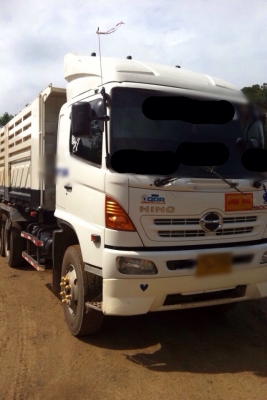 ขายดาว์น HINO MEGA FM2P 380 แรง ปี 54 กระบะดัมพ์สามมิตร