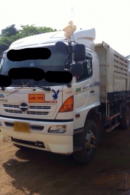ขายดาว์น HINO MEGA FM2P 380 แรง ปี 54 กระบะดัมพ์สามมิตร