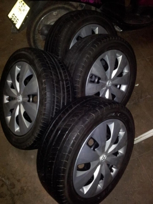 ขายล้อกระทะพร้อมยาง Falken Ziex 195/55/15 ปี 10