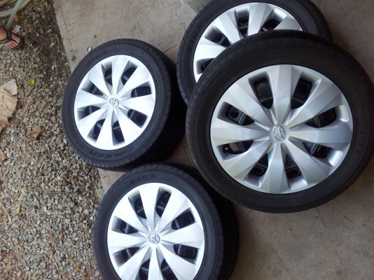 ขายล้อกระทะพร้อมยาง Falken Ziex 195/55/15 ปี 10