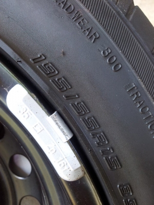 ขายล้อกระทะพร้อมยาง Falken Ziex 195/55/15 ปี 10