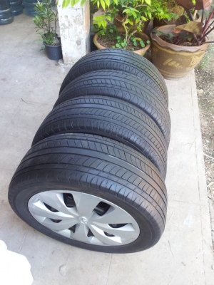 ขายล้อกระทะพร้อมยาง Falken Ziex 195/55/15 ปี 10