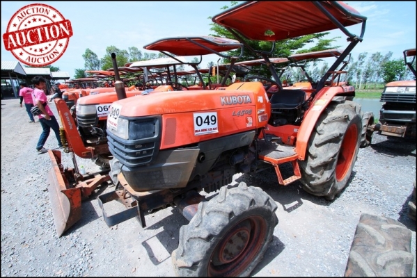 AUC 4 Code 049 แทรกเตอร์ KUBOTA L4508 ราคา เริ่มต้นการประมูล 160,000 บาท AUC 4 Code 049 แทรกเตอร์ KUBOTA L4508 ราคา เริ่มต้นการประมูล 160,000 บาท