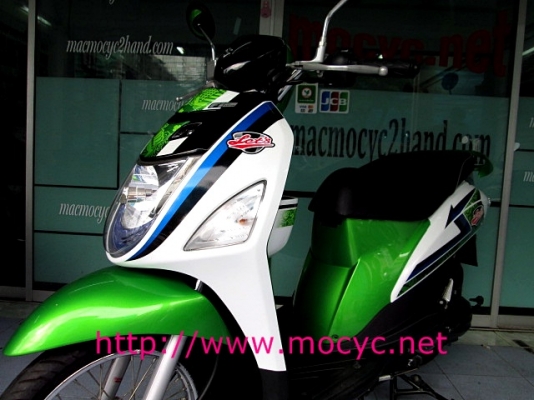 LET สีเขียว รถเดือน ก พ.ปี 56 ไมล์ 6 พันโล รุ่นใหม่หัวฉีด แถมหมวกกันน็อก โปรโมชั่นถูกสุดๆ 21900