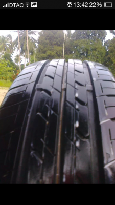 ยางบิดโตน16565R14ปี12สวยดอกเต็มมี3เส้น