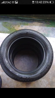 ยางบิดโตน16565R14ปี12สวยดอกเต็มมี3เส้น