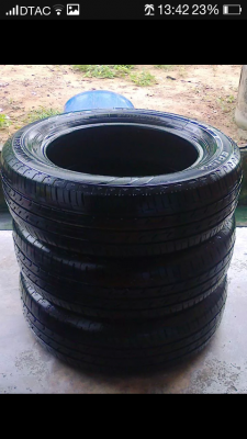 ยางบิดโตน16565R14ปี12สวยดอกเต็มมี3เส้น