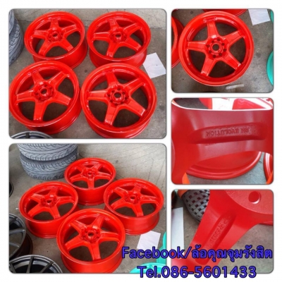 ขายแม็กมือ2ลาย Evolution 5ก้าน ขอบ17 4รู100/114 ราคา7,300 บาท สีใหม่ สวยเวอร์!!!!