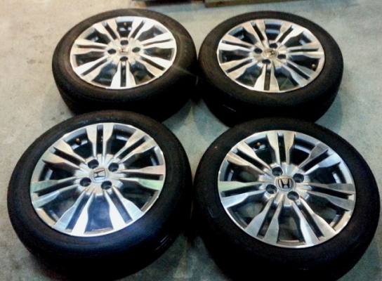 ล้อแม็คเดิม Honda City พร้อมยาง กู๊ดเยียร์ ขนาด185/55R16ปี 13