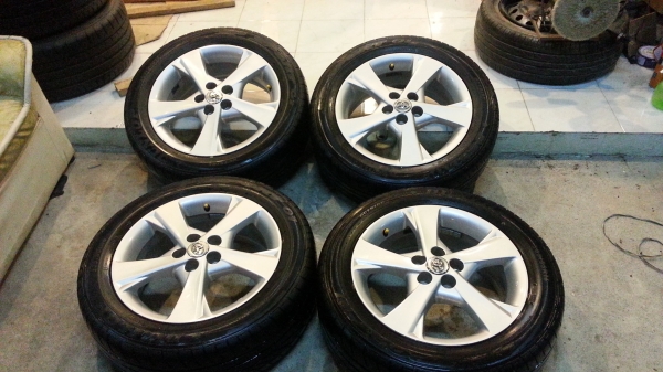 ล้อแม๊คเดิม Corolla Altis 2.0V ขอบ16 พร้อมยางดันล๊อบ 205/55R16