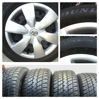 ล้อกะทะเดิม New VIOS พร้อมยางดันลอบ ขนาด185/60R15 สัปดาห์ที่ 28ปี 13